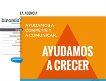 Tablet Screenshot of binomio.es